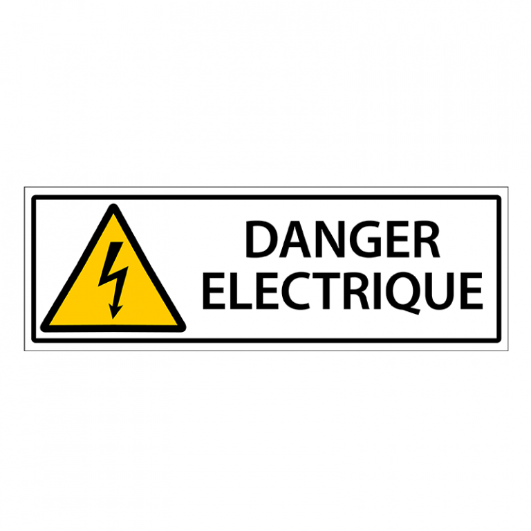 Plaque Danger Électrique - LEONARD DIJON