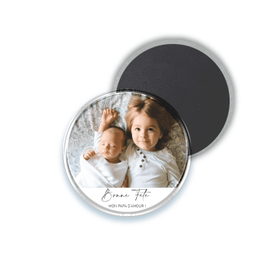 magnet frigo fete des peres souvenir rond