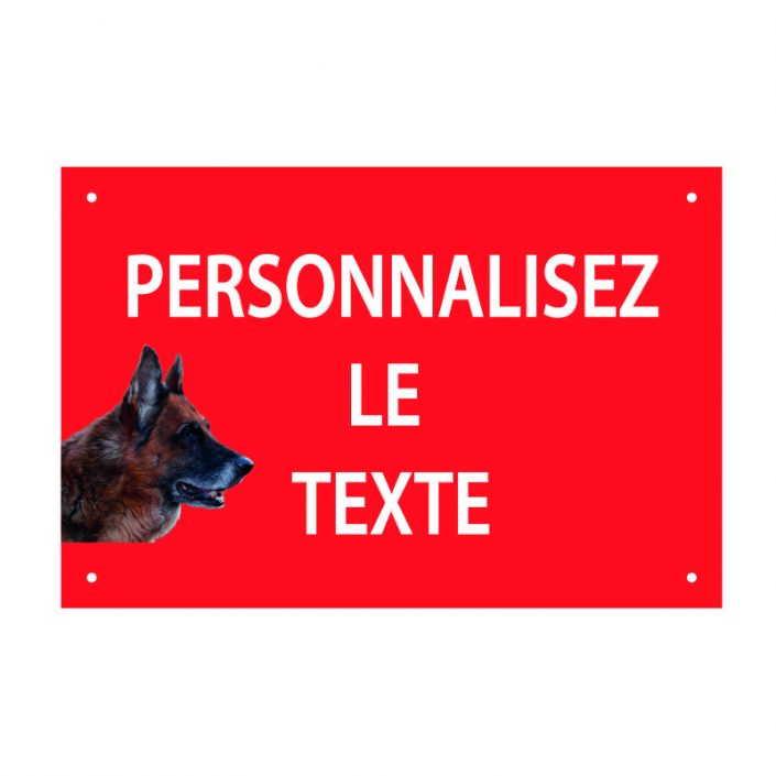 panneau chien méchant personnalisé