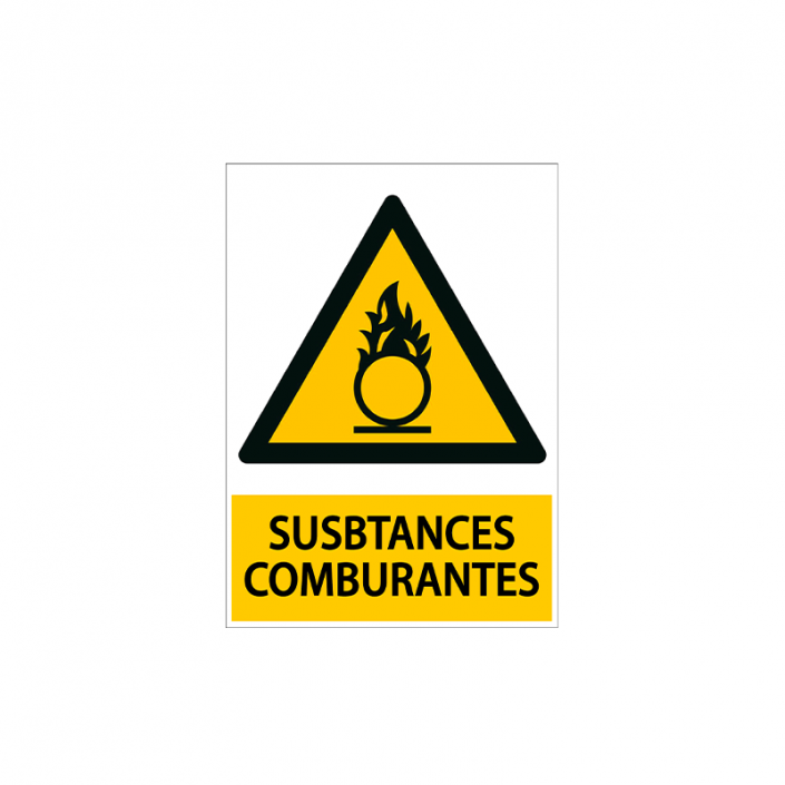 panneau plaque aluminium etiquette substances comburantes