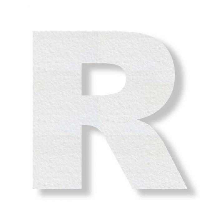 lettre R polystyrène mariage