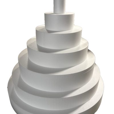 Pièce montée 7 étages en polystyrène – support gâteau factice