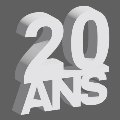 LOGOS 20 ANS POLYSTYRENE