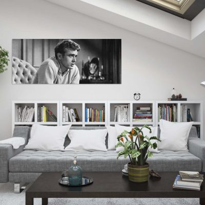 tableau james dean vintage noir et blanc