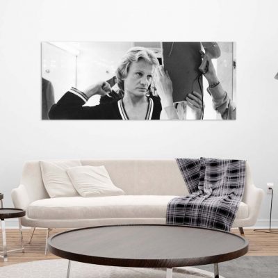 Claude francois tableau vintage noir et blanc design