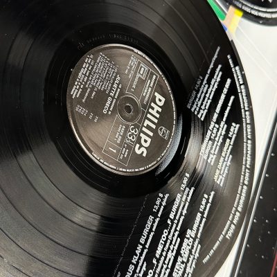 impression de menu restaurant sur le disque vinyle 33 ou 45 tours