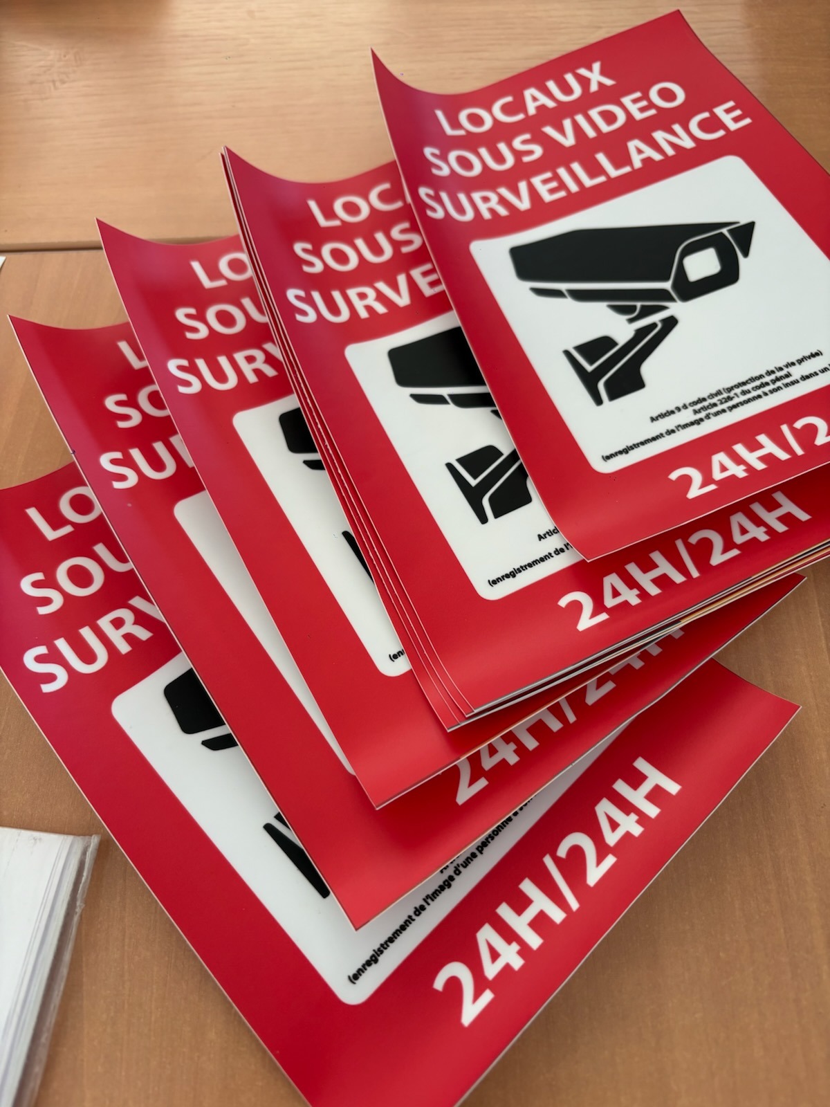 Panneau de vidéosurveillance et signalétique caméra à Dijon
