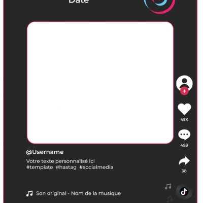cadre à selfie tik tok