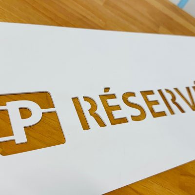 Pochoir parking reserve 30cm