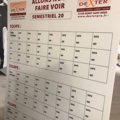 panneau équipe challenge