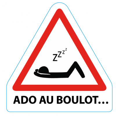 plaque alu ado au boulot