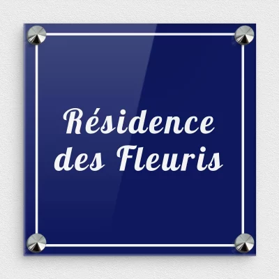 plaque gravee residence