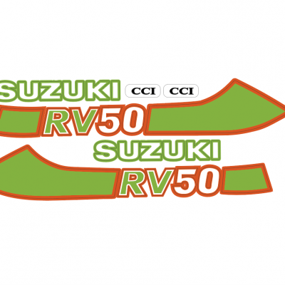 kit adhésif, rv50, suzuki, vert