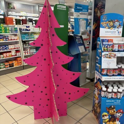 sapin en carton imprimé