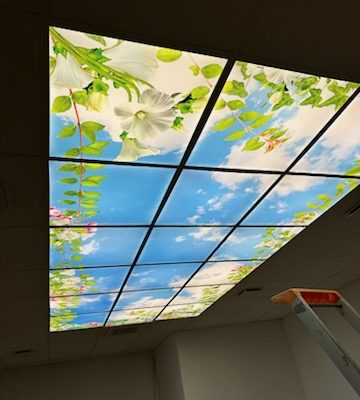 dalles led imprimée