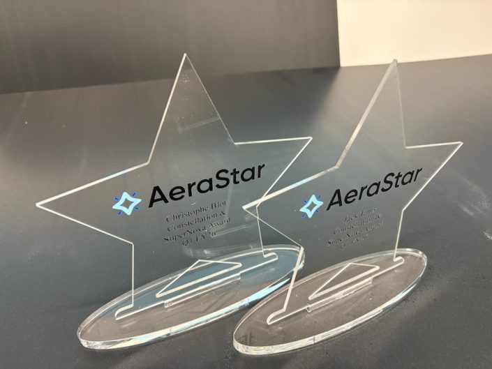trophée étoile personnalisé