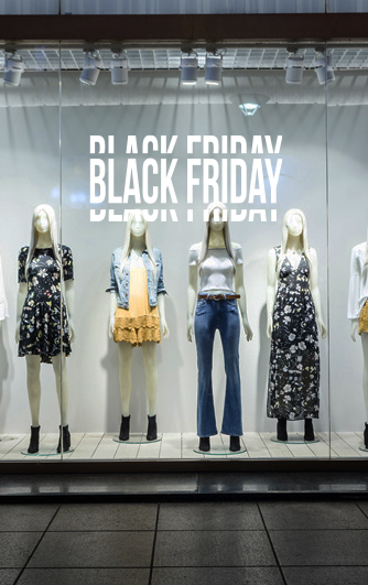 adhésif vitrine magasin black friday
