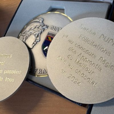 gravure, médaille de mairie, personnalisée