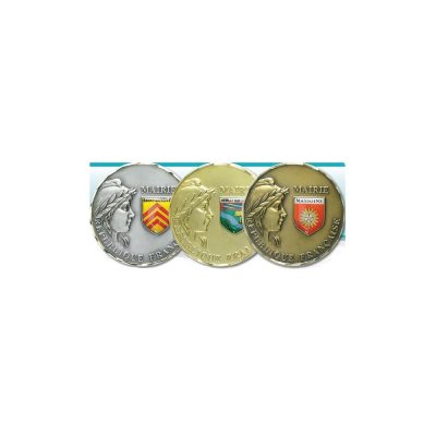 gravure, médaille de mairie, personnalisée