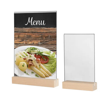 porte menu base bois