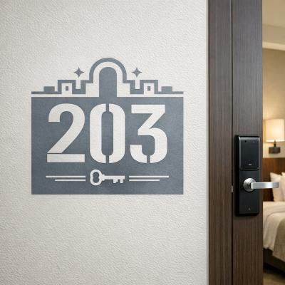 pochoir adhésif numéro de chambre