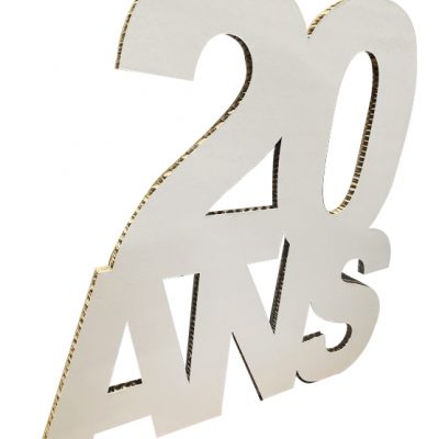 décoration 20 ans carton