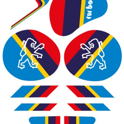 Kit déco Peugeot 103 GTI avec stickers adhésifs