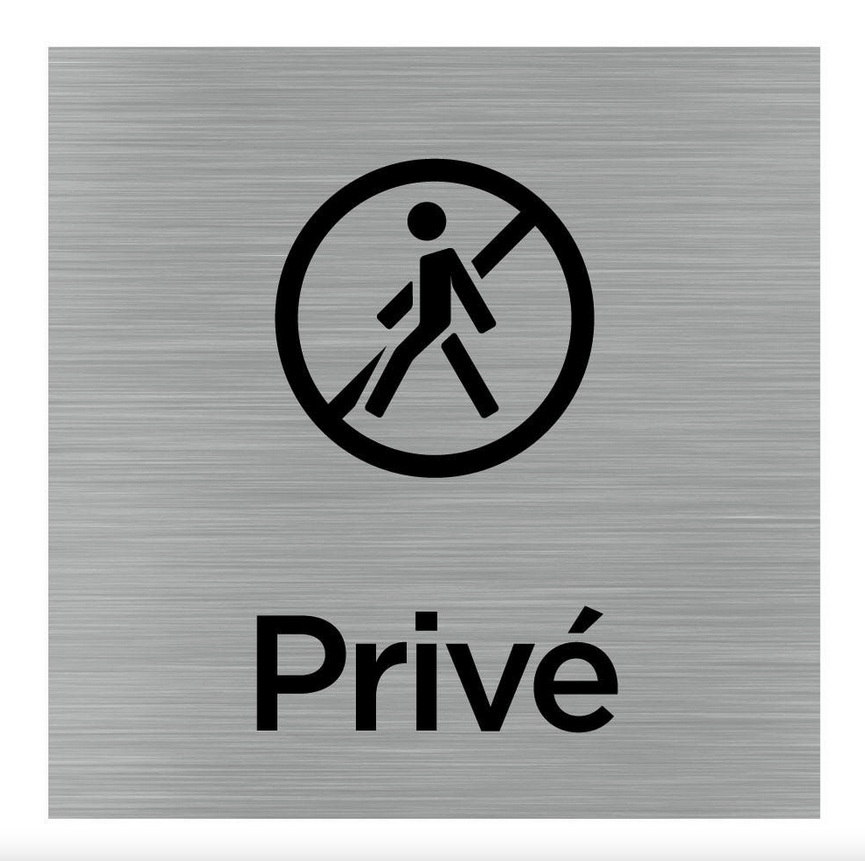 plaque privé hotel porte