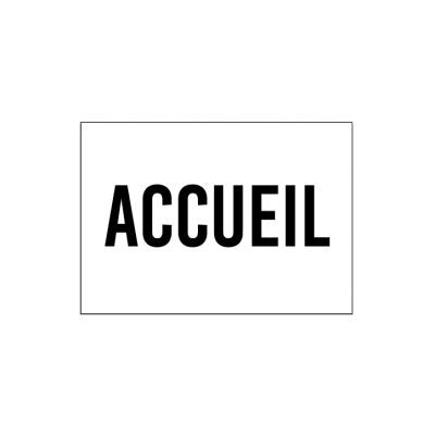 panneau accueil en aluminium