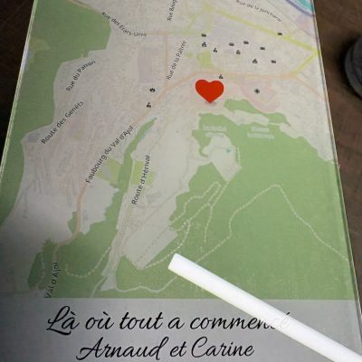 magnet couple "là ou tout a commencé" avec plan
