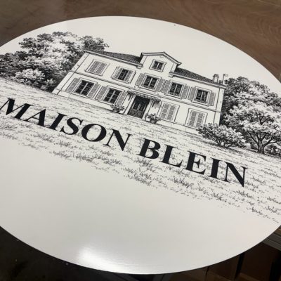 plateau pour tonneau de maison de vin