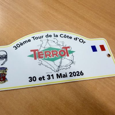 plaque de rallye moto en pvc