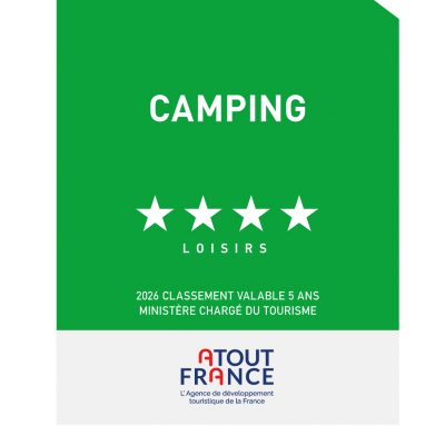 plaque, camping, loisirs, 2026, 4 étoiles