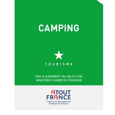 plaque, camping, tourisme, 2026, 1 étoile