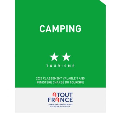 plaque, camping, tourisme, 2026, 2 étoiles