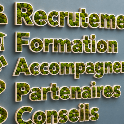 logo nuage de mots végétalisé