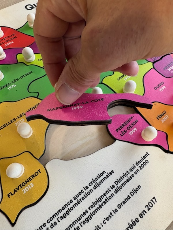 Puzzle en bois personnalisé métropole de dijon
