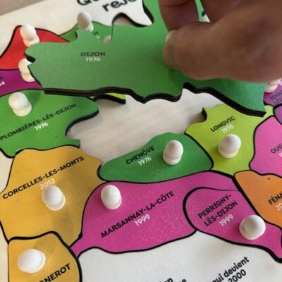 Puzzle en bois personnalisé métropole de dijon