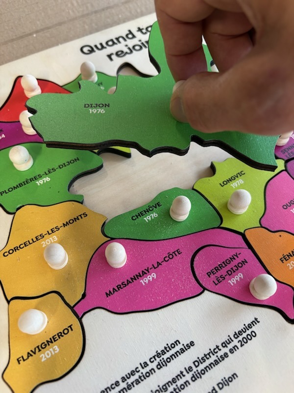 Puzzle en bois personnalisé métropole de dijon