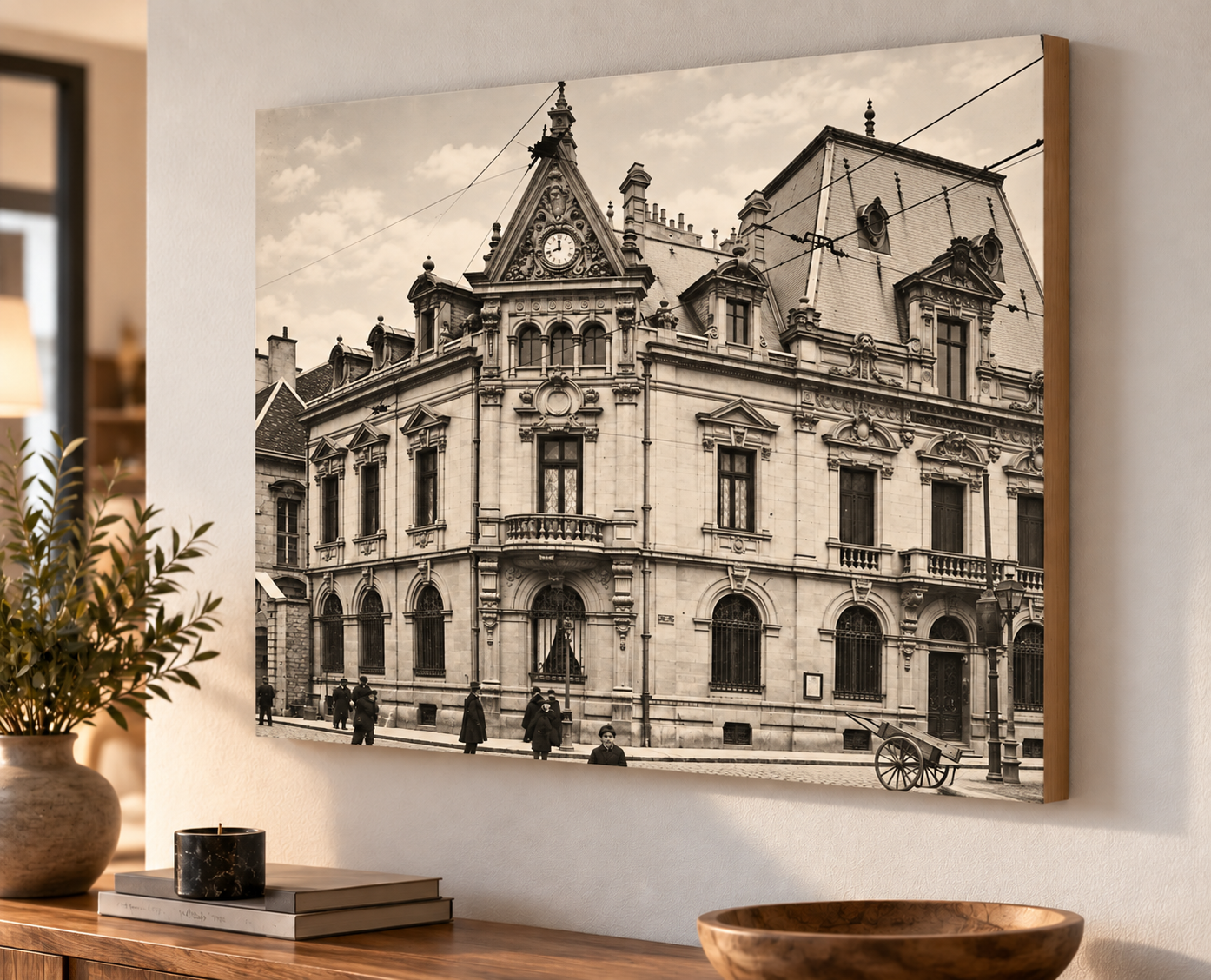 Tableau ville carte postale Dijon Modèle 2