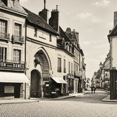 Photographie ancienne de Dijon imprimée sur tableau