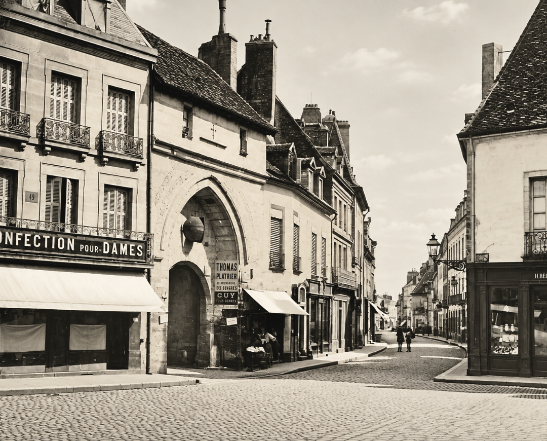 Photographie ancienne de Dijon imprimée sur tableau