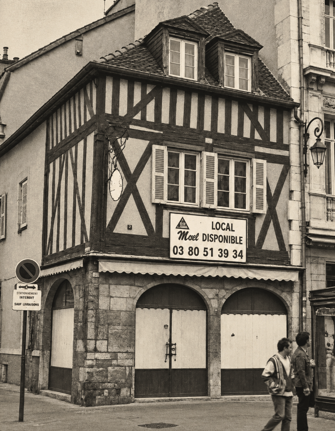 Décoration murale Dijon en photographie vintage